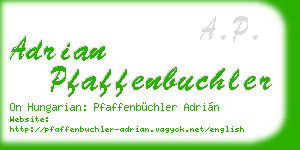 adrian pfaffenbuchler business card
